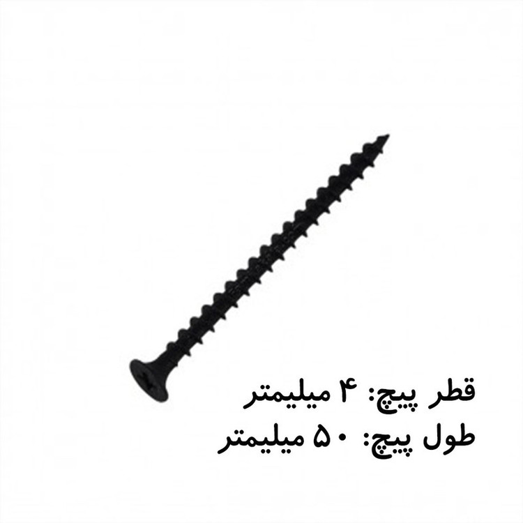 پیچ ام دی اف مدل 4 در 50 بسته 100 عددی