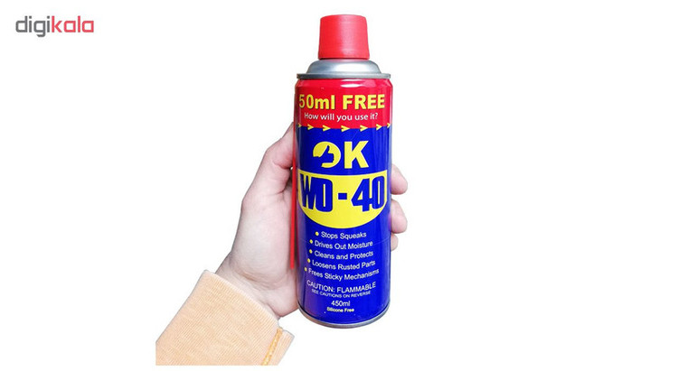 اسپری روان کننده و زنگ بر اوکی مدل WD-40 حجم 450 میلی لیتر