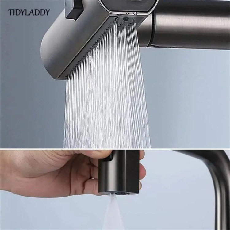 شیر آشپزخانه مدل لوکس شاوری LED