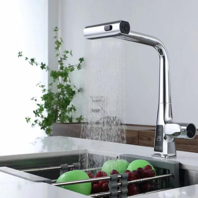 شیر آشپزخانه مدل لوکس شاوری LED