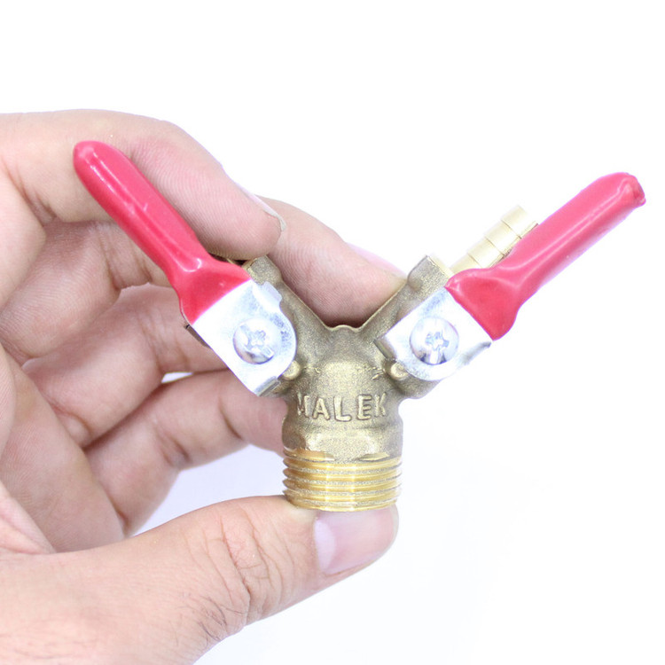شیر سه راهی گاز مدل DN-Y-r بسته 4 عددی