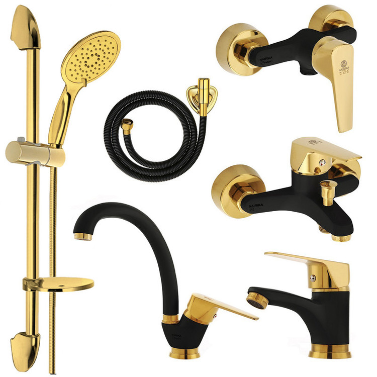 ست شیرآلات نایریکا مدل آروین کد B-02 مجموعه 6 عددی