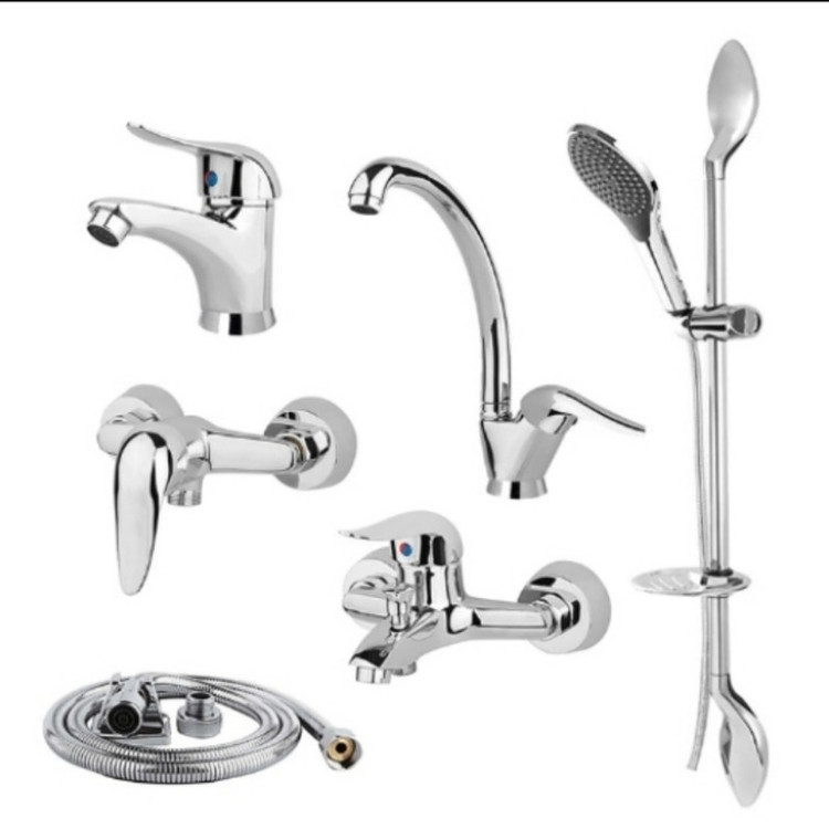 سری شیرآلات وزرا مدل هیوا کد xt 45 مجموعه 6 عددی