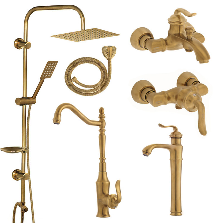 ست شیرآلات نایریکا مدل هلن کد B-M01 مجموعه 6 عددی