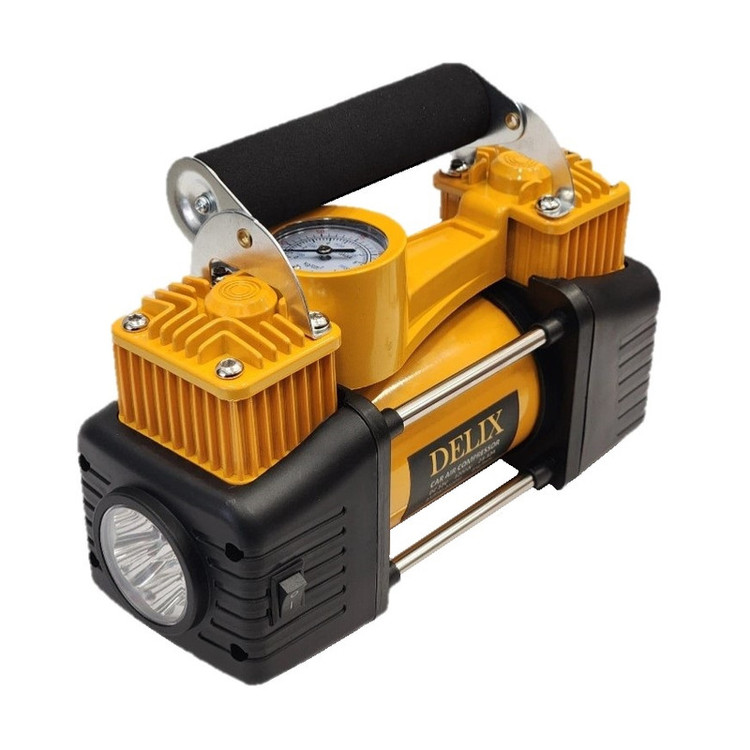 پمپ باد فندکی دلیکس مدل DC12V مجموعه 15 عددی