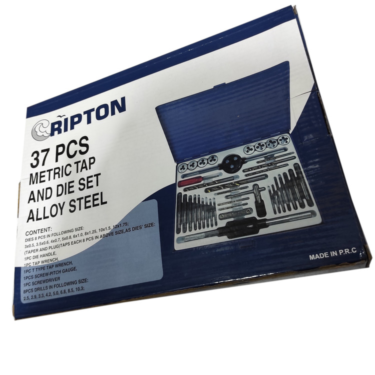 مته و حدیده قلاویز کریپتون مدل SMT-CRIPTON-37pcs مجموعه 37 عددی