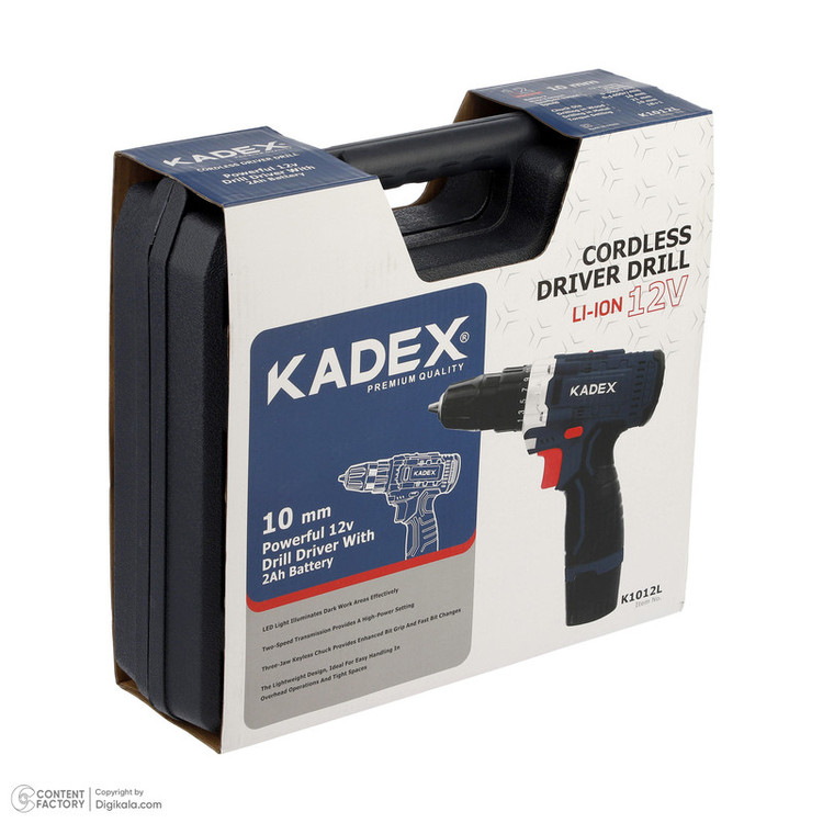 دریل پیچ گوشتی شارژی کادکس مدل k1012L