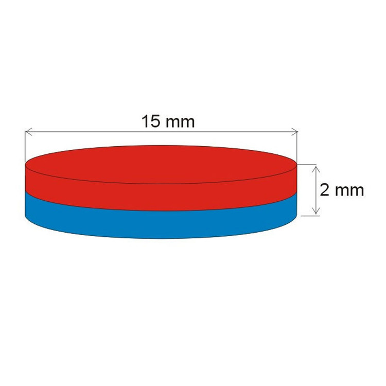 آهن ربا مدل نئودیمیوم دیسک کد 152mm بسته 2 عددی