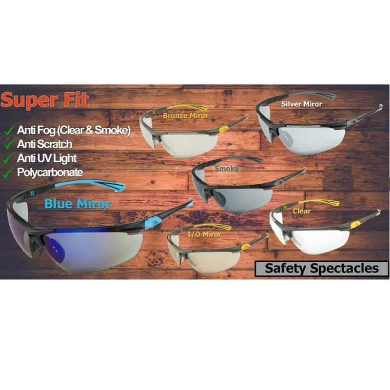 عینک ایمنی مدل مهندسی اسپرت SUPER FIT