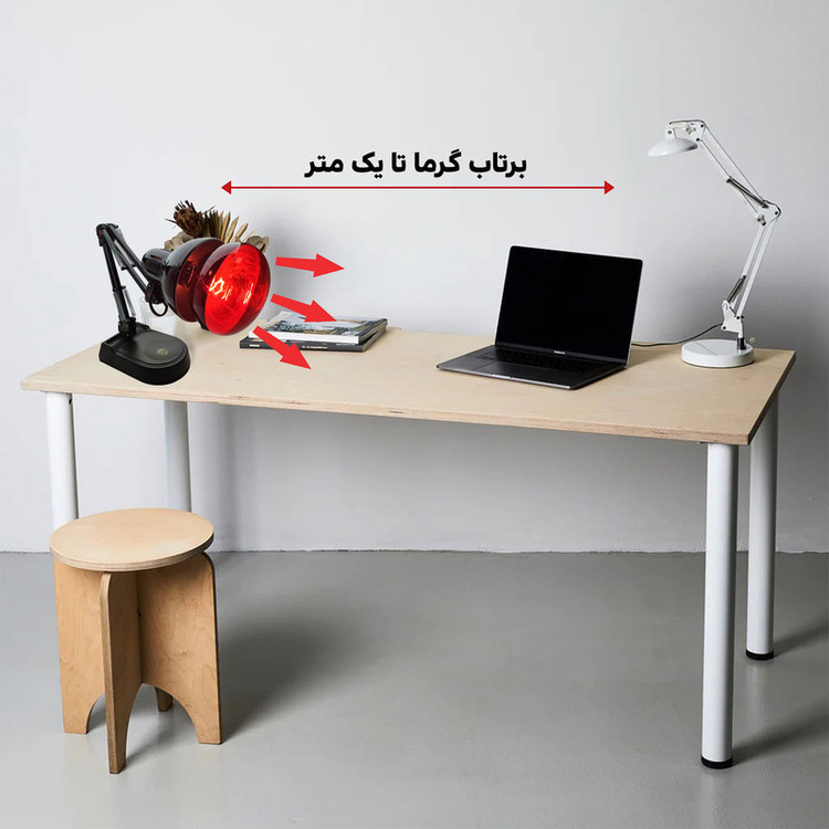 بخاری برقی مدل رومیزی طرح لامپی کد E27-250
