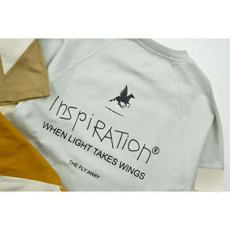 تیشرت باکسی پسرانه طرح INSPIRATION جنس پنبه ترک