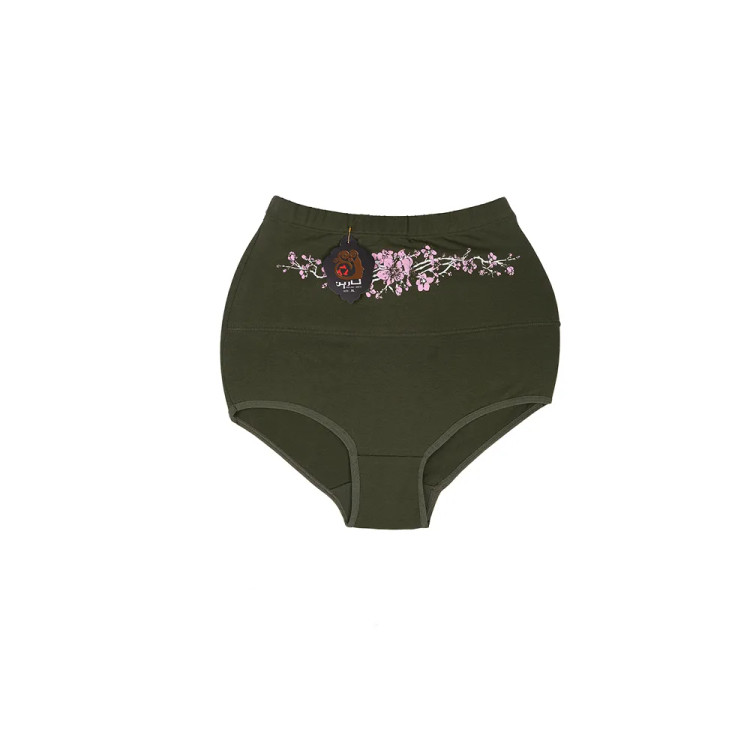 شورت اسلیپ زنانه کتان گنی طرح گل دار نارین نارین نخی سایز XL و 2XL