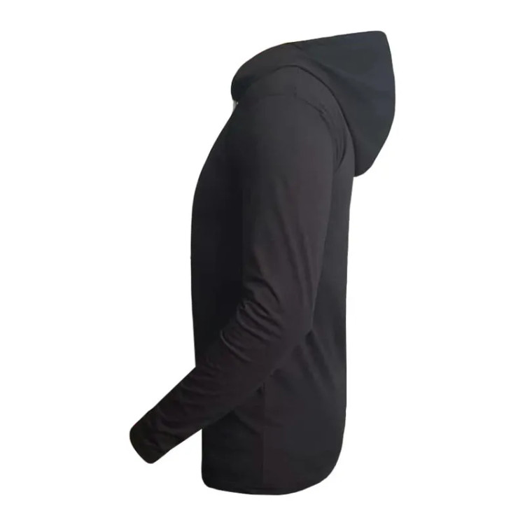 ست تی شرت و شلوار مردانه کلاهدار آستین کوتاه نخی طرح ساده دم پا کش زیپ دار