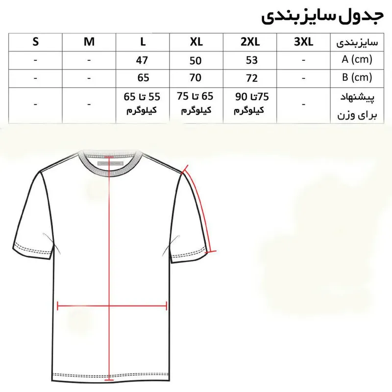 تیشرت آستین کوتاه مردانه مدل T-sa کد 9865 جنس پنبه یقه گرد ساده