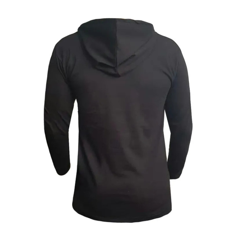 تیشرت کلاه دار آستین بلند مردانه طرح ولوو مدل r4786 جنس نخی اعلا سایزبندی L XL 2XL سه رنگ سفید مشکی زرد