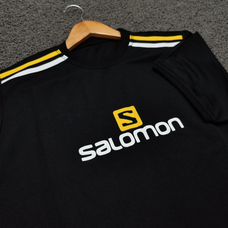 ست تیشرت و شلوار مردانه مدل SALOMON جنس پارچه زهره رنگ مشکی