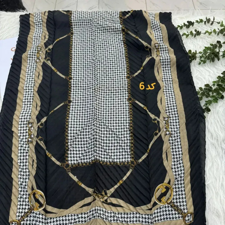 شال پلیسه زنجیری کد کد 1917