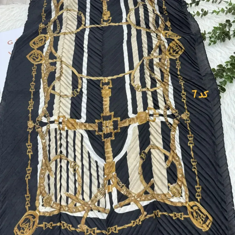 شال پلیسه زنجیری کد کد 1917