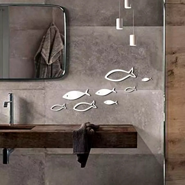 آینه طرح ماهی