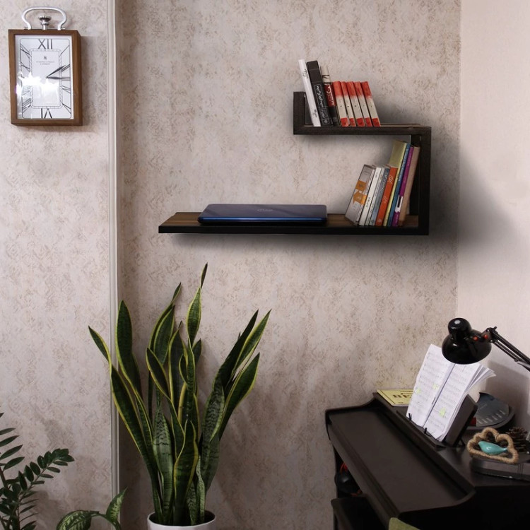 کتابخانه مدل دیواری دو طبقه 80(پسکرایه)