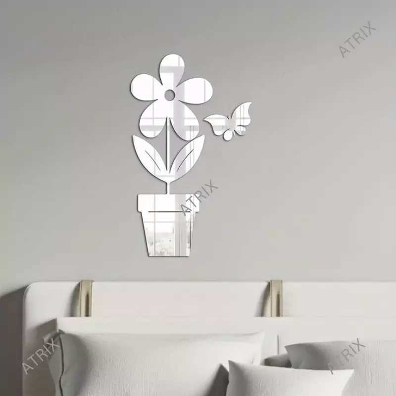 آینه آتریکس مدل گل و گلدان کد MD841