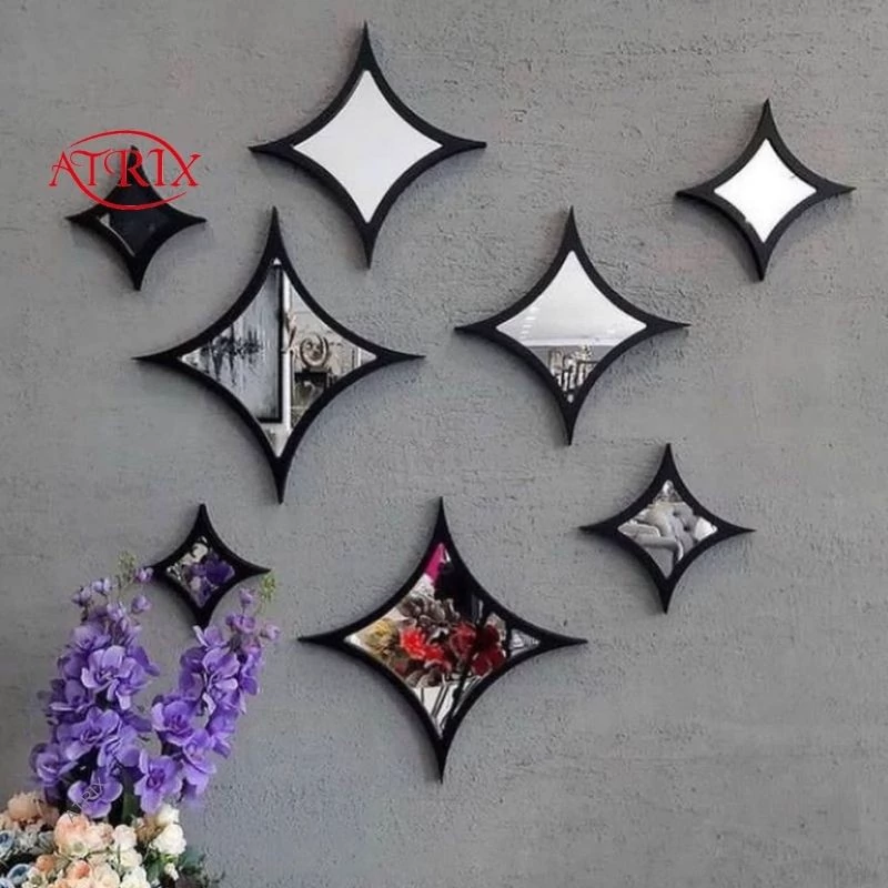آینه آتریکس مدل ستاره بسته ی 8عددی کدMD658