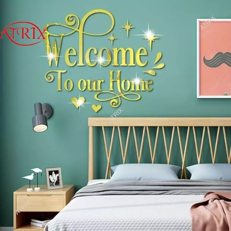 آینه آتریکس مدل Welcome to our home کد MD448