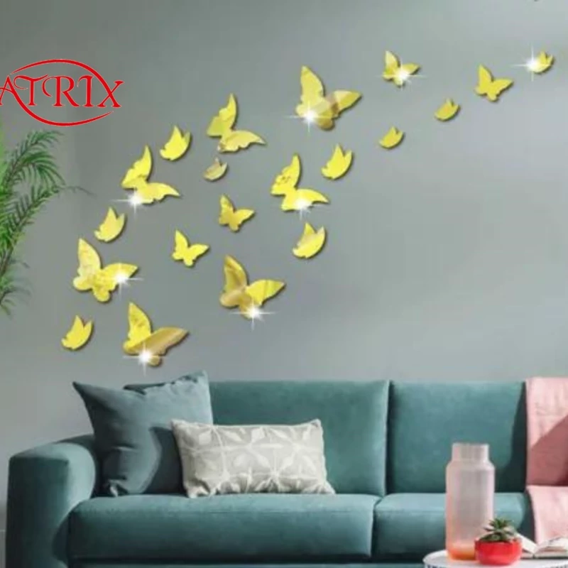 آینه آتریکس مدل پروانه کد MD254 بسته 24 عددی