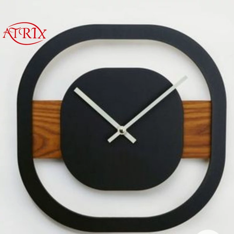 ساعت دیواری آتریکس کد B146 سایز 40در 40 سانتیمتر موتور بیصدا