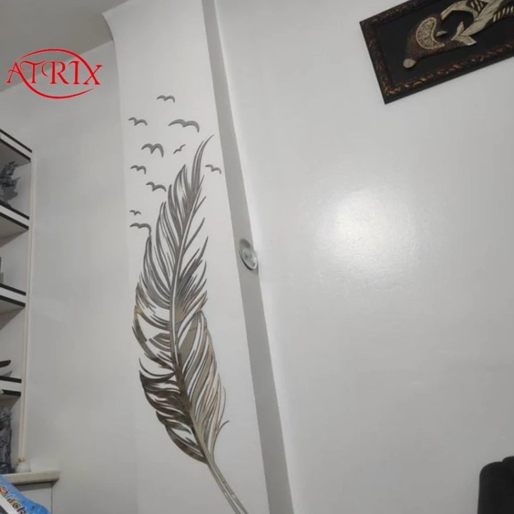 آینه آتریکس مدل پرنده و پر کد MD211 سایز بزرگ 140 سانتی