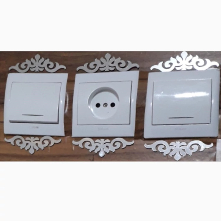 آینه ی کلید و پریز آتریکس کد ST06 بسته 20 عددی