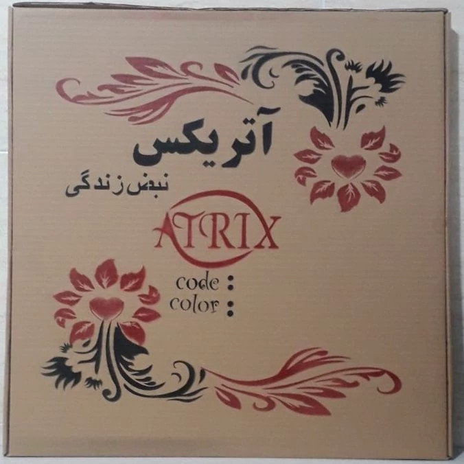 ساعت دیواری آتریکس مدل کیان جنس آینه ای برنز (پسکرایه)