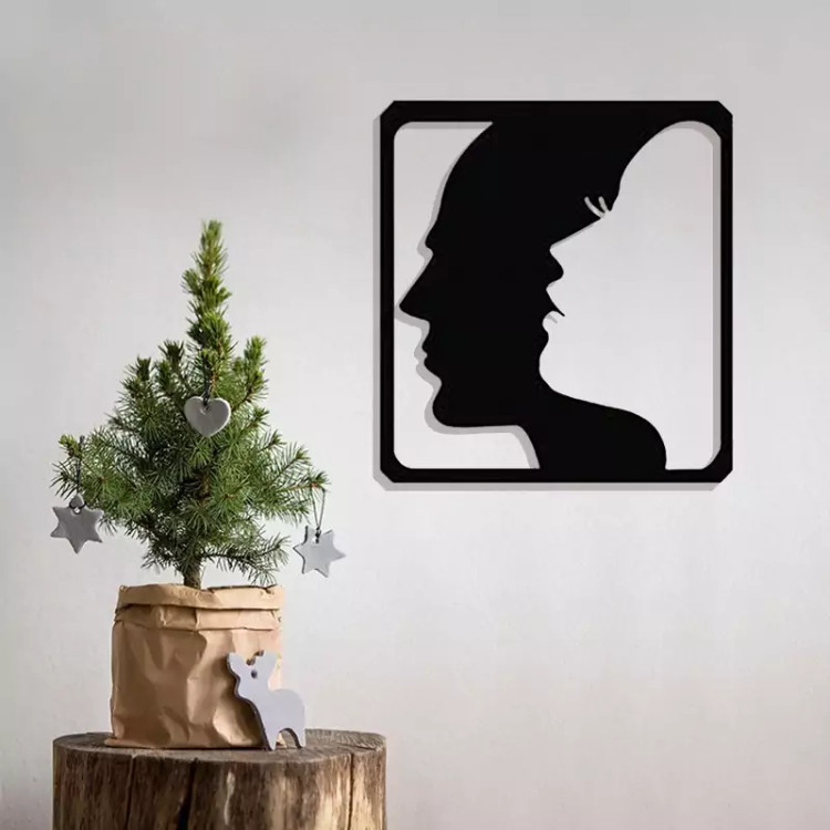 استیکر آتریکس مدل چوبی طرح صورت کد ST