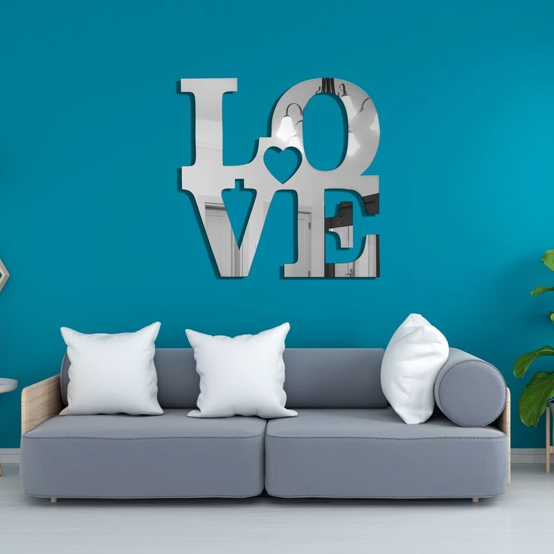 آینه پلکسی گلس آتریکس مدل LOVE کد MD3202