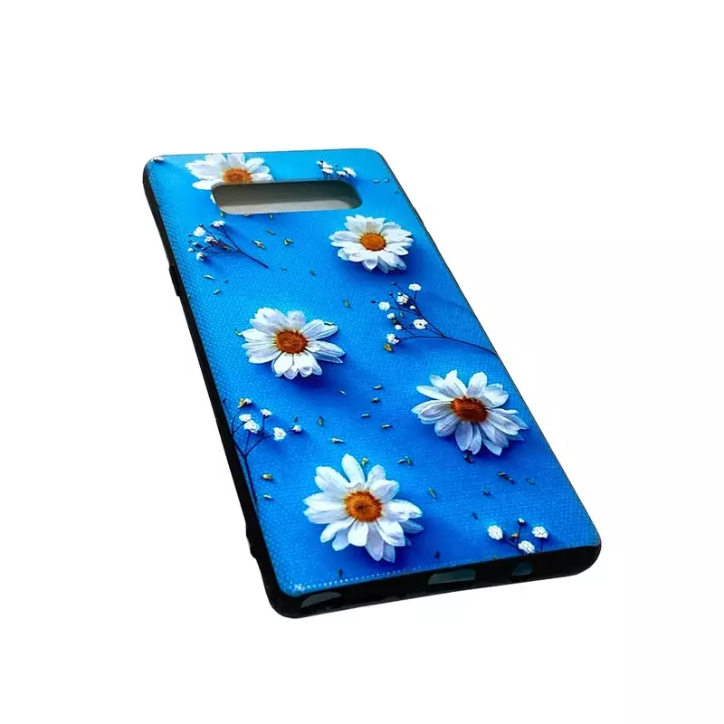 قاب موبایل سامسونگ نوت8 -note 8.مدل گل سفید