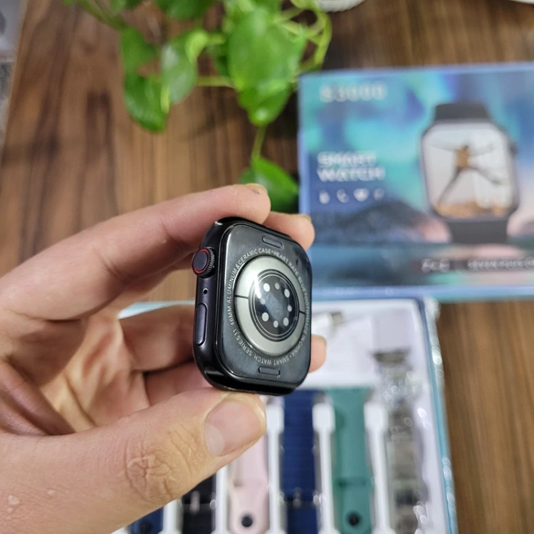 ساعت هوشمند S3000 هفت بند همراه با بند فلزی ورژن 2026 تمام صحفه اورجینال