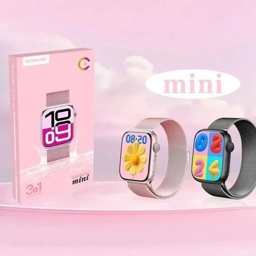 ساعت هوشمند WISME X29 mini اورجینال تمام صحفه 3 بند فلری حصیری