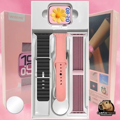 ساعت هوشمند WISME X29 mini اورجینال تمام صحفه 3 بند فلری حصیری