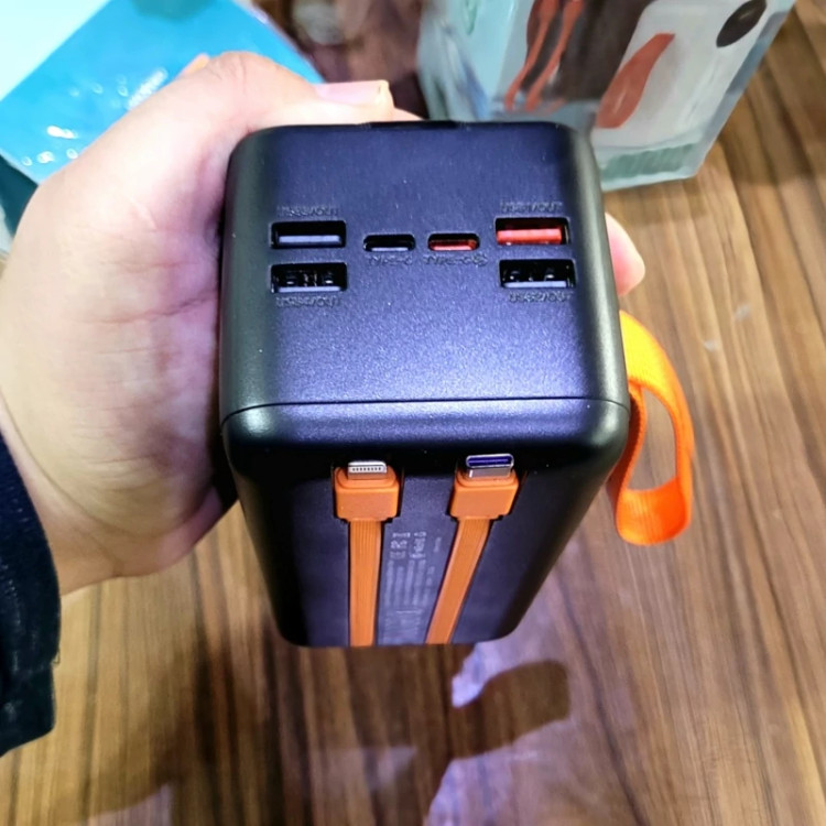 پاوربانک غول 50000mAh هزار اصلی 22/5 فست 6 خروجی 4.5 امپر کمپینگ شرگتی