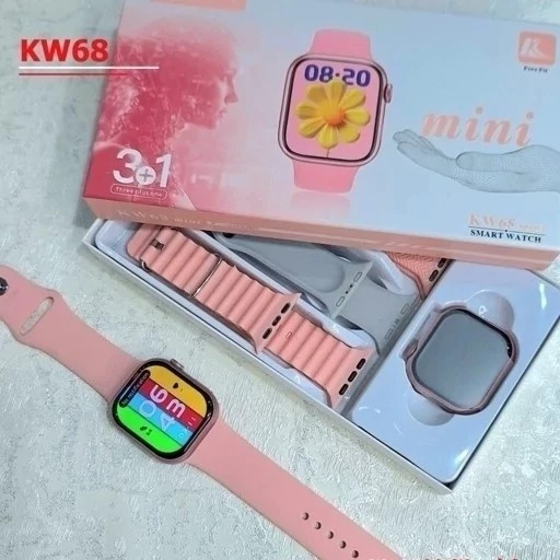 ساعت هوشمند KW68 MINI (3بند) سری 10 امولد سنسور دار 2026 بالاترین کیفیت بازار