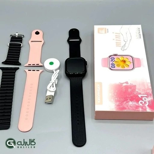 ساعت هوشمند KW68 MINI (3بند) سری 10 امولد سنسور دار 2026 بالاترین کیفیت بازار