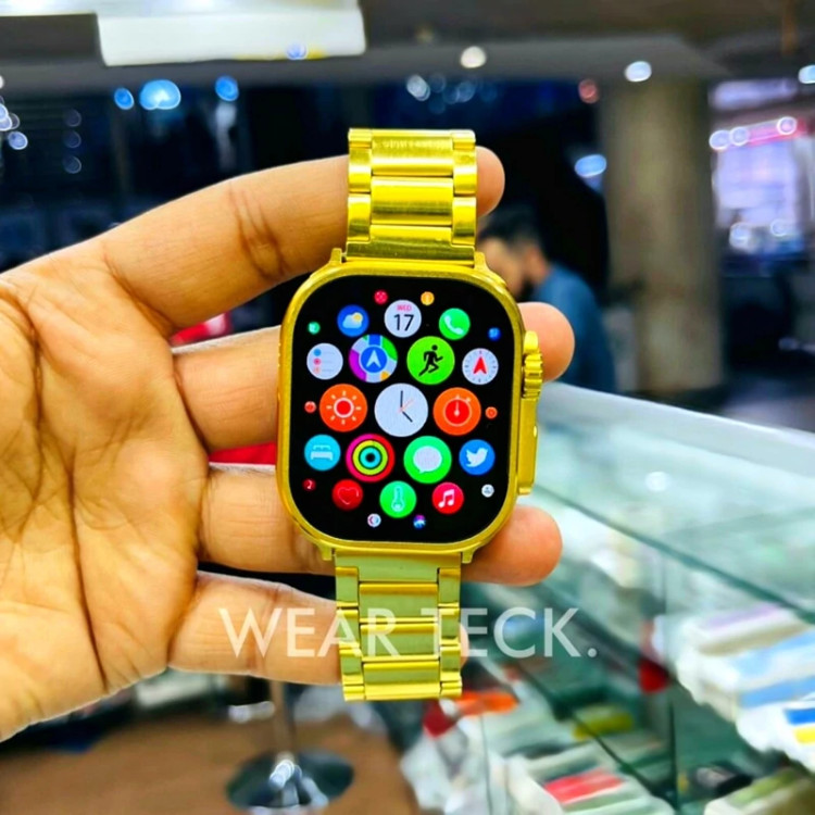 ساعت هوشمند X53 ULTRA 3 گلد فلزی هفت بند تمام صحفه بالاترین کیفیت بازار تمامی قابلیت ها