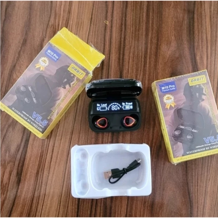 ایرپاد M10PRO پاوربانک دار کیفیت درجه یک بلوتوث نسخه 5.5 صحفه نمایش دار