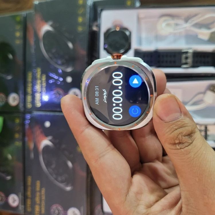 ساعت هوشمند GT88 ULTRA MAX گرد دو بند سوپر امولد بالاترین کیفیت بازار فروش تک به قیمت عمده