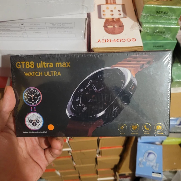 ساعت هوشمند GT88 ULTRA MAX گرد دو بند سوپر امولد بالاترین کیفیت بازار فروش تک به قیمت عمده