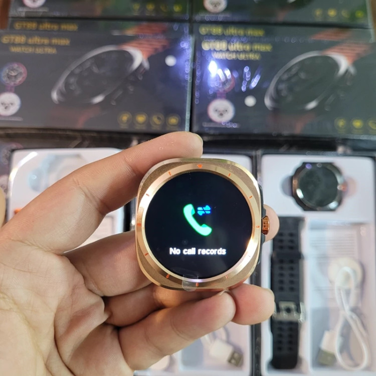 ساعت هوشمند GT88 ULTRA MAX گرد دو بند سوپر امولد بالاترین کیفیت بازار فروش تک به قیمت عمده