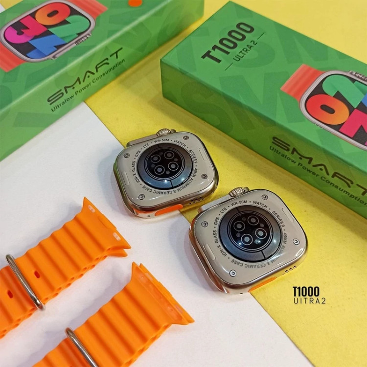ساعت هوشمند T1000 اصلی 2024 بالاترین کیفیت بازار ++A اورجینال تمام صحفه