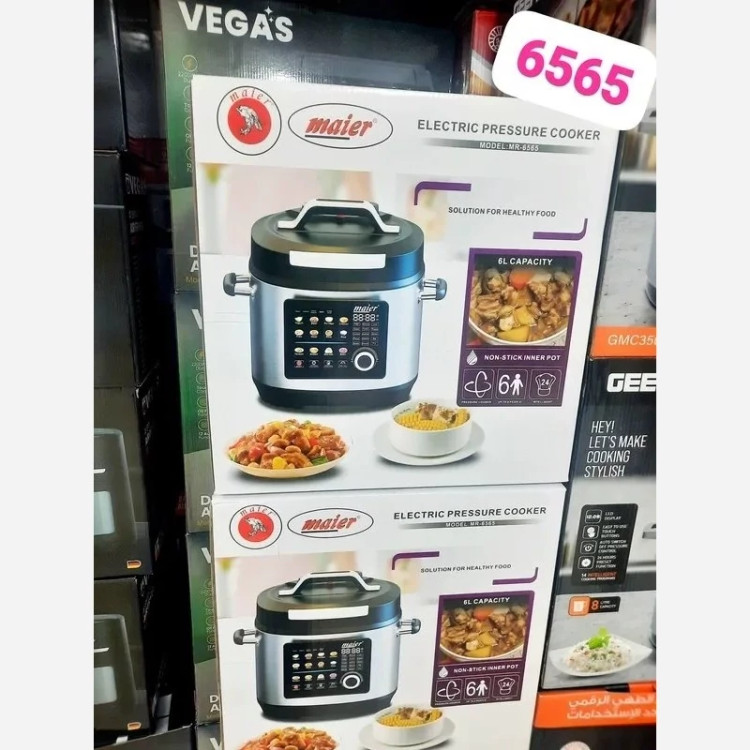 مولتی کوکر مایر مدل MR6565 ظرفیت 6 لیتر استیل چند کاره(ارسال پس کرایه)