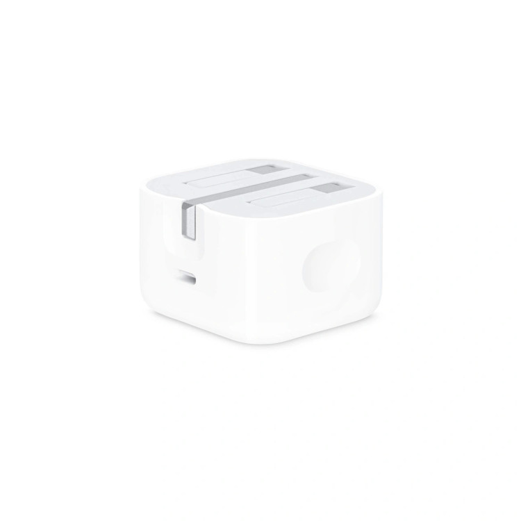 شارژر دیواری 3 پین اپل USB-C مدل 20W B/A - سفید - MMS (گارانتی شش ماهه YA)