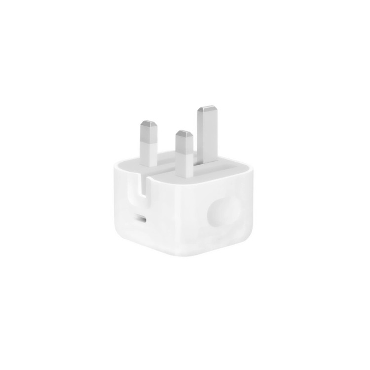 شارژر دیواری 3 پین اپل USB-C مدل 20W B/A - سفید - MMS (گارانتی شش ماهه YA)